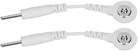20 PCS Fios de eletrodos brancos de 2,0 polegadas de botão eletrodo para dispositivos de tratamento