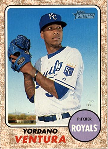 2017 Topps Heritage #307 Yordano Ventura Kansas City Royals Baseball Card