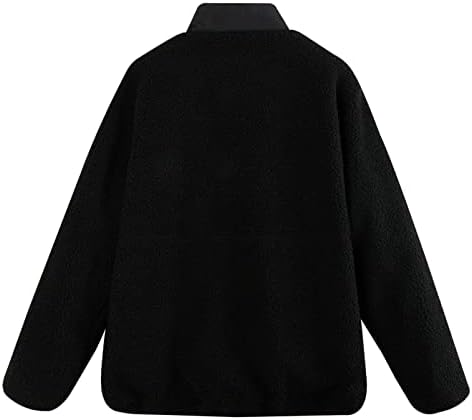 Mock Neck Neck Lã Casaco para Men Jackets Fuzzy Zipper