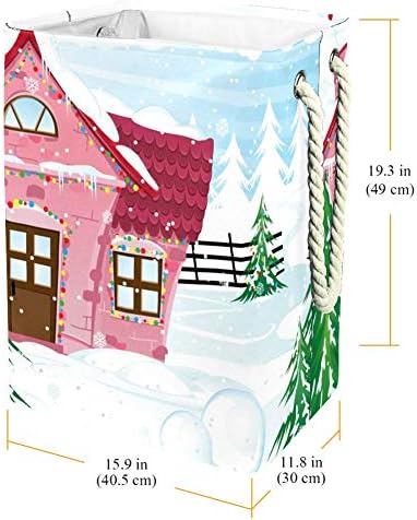 Casa de Natal Unicey em Inverno impermeabilizante, cesto de roupa dobrável para crianças quarto quarto berçário bebê