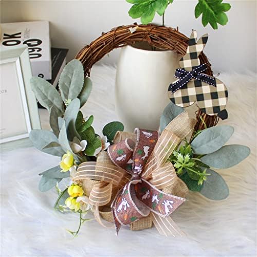 Geltdn Wreath Decoration Vine Circle Wall Plant Ornament Wreath Wall Door Decoration Pingente