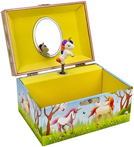 A empresa de caixa de música de São Francisco Magical Unicorn Keepsake Jewelry Box