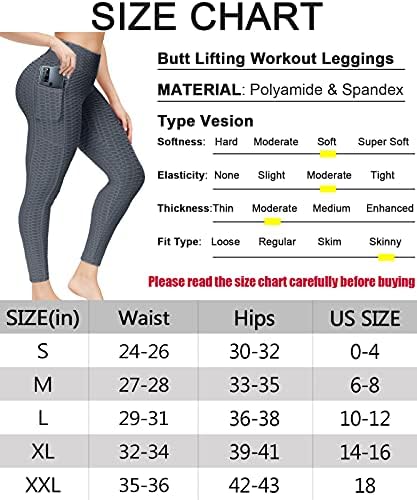 Scrunch Butt Leggings com bolsos para mulheres elevador de altas altas pêssego elevador Tik Tik Tokgings calças de ioga