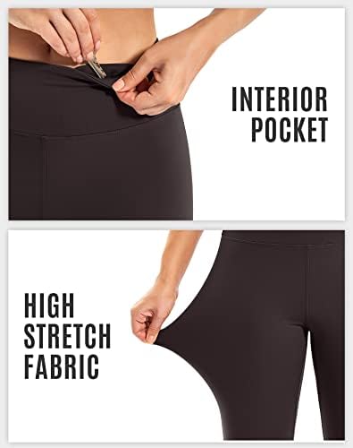 Shorts de motoqueiro iuga para mulheres de cintura alta - shorts de treino de 8 com shorts de ginástica de ioga de bolso interno