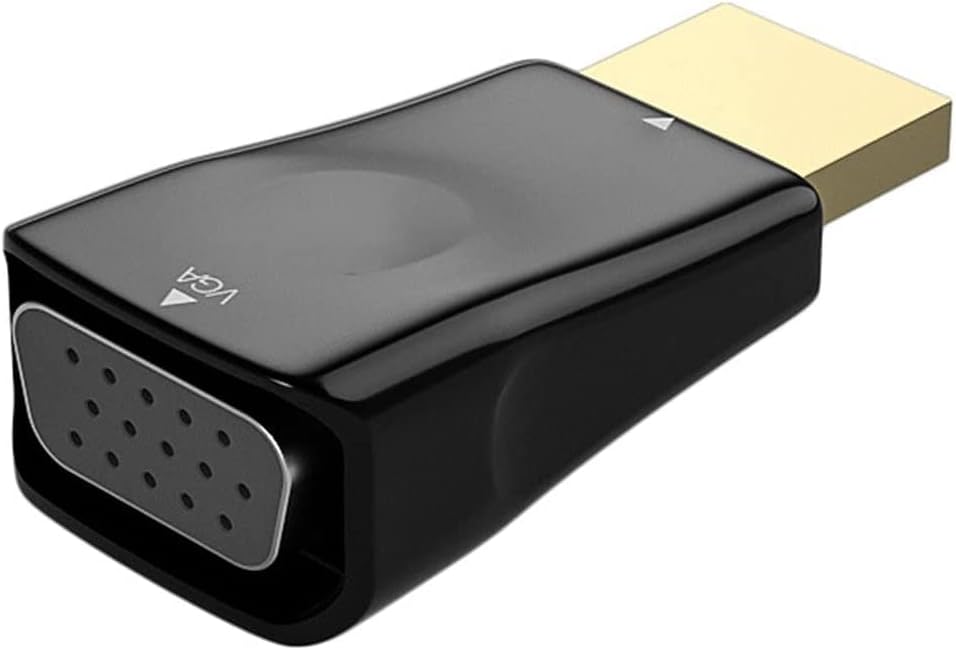 Compatível com HDMI para VGA Conversor Exibir HDMI Compatível para VGA Computer Set-Top Exibir HDMI Compatível para adaptador VGA-Black