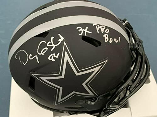 Doug Cosbie Dallas Cowboys 3 X Pro Bowl Eclipse JSA Mini capacete assinado - Mini capacetes autografados da NFL