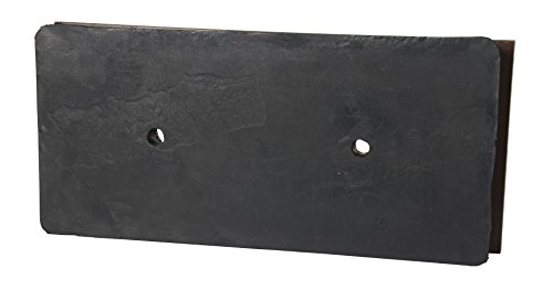 Vestil B-818-SF Face de aço Molded Rumber Rumper 2x18x8, preto