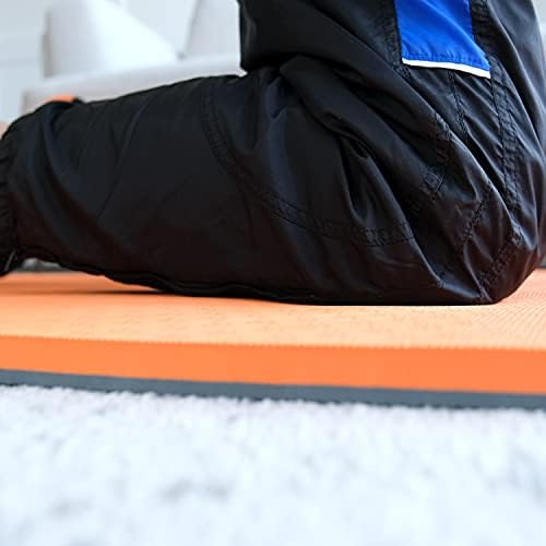 Hatha Yoga TPE joelheira, espessa e macia, 27 x14 x4/5 , ótima para joelhos e cotovelos, tapete padrão para articulações sem dor em ioga, exercício de piso, jardinagem, trabalho no quintal e banho de bebê