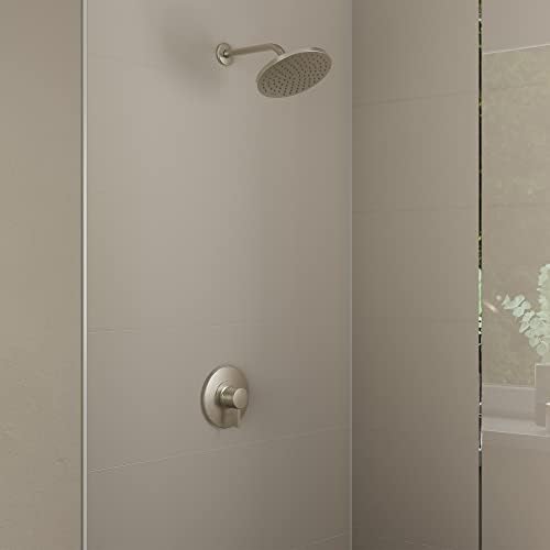 Hansgrohe Vernis mistura de 8 polegadas chuveiro 1 spray cheio em níquel escovado, 26271821