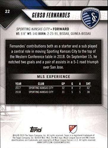 2019 TOPPS MLS Soccer 22 Under 22