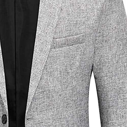 Casual Casual Slim Fit Sport Solid Solid 2 Button Anded Lapela Suit Jacket