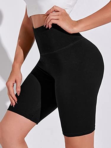 Banda de cintura larga de cintura alta feminina makemechic Treino de shorts de moto -de -guincha com perneiras curtas