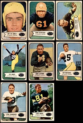 1954 Bowman Pittsburgh Steelers, perto da Team Set Pittsburgh Steelers VG Steelers