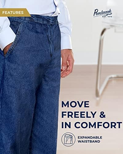 Calças de cintura elástica para homens para homens - calças masculinas adaptáveis ​​para idosos | Calças de cintura elástica para homens