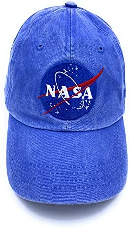 Aeisage NASA HAT Vintage Baseball Cap NASA Caps de algodão para homens chapéu de chapéu lavado Chapéus de algodão para