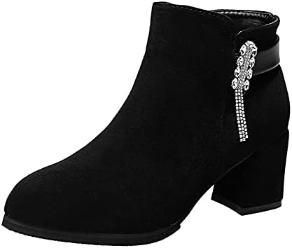 Lewos Women Women Tornozelo Botas de largura de largura Toe Bohemian Sapatos Casual Sapatos Casual Caminhando Sapas de Amombar