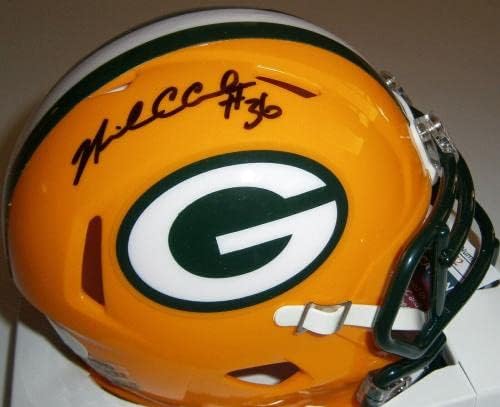 Packers Nick Collins assinou Mini Capacete de velocidade com 36 JSA CoA Autografado autografado - Capacetes NFL autografados