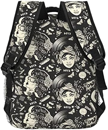 African Girl Travel Laptop Backpack Women Bookbag School Lightweight Backpack para meninas Backpack da faculdade ajustável Caixa