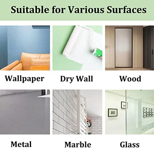 6 PCs Protetor de parede para a maçaneta da porta, protetor de parede reutilizável Protetor de parede Clear redonda auto -adesiva
