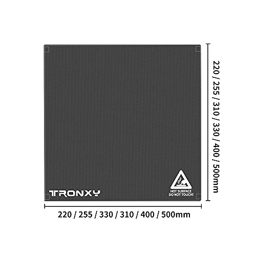 TRONXY X5SA/X5SA PRO VIDRO ATUALIZADO APLICAÇÃO DE VIDRO 3D PLAGATE DE VIDRO PLATAGEM A PLACA DE VIDO DE VIDO TEMPERADA DE EMPRESA TEMPERADA PARA PRIMEIRA 3D, 330X330mm com 4 clipes, peças de impressão 3D