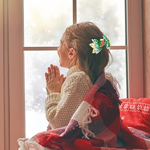 Natal de quatro cores arco arco pin infantil férias de férias cabelos de cabelo de natal acessórios de cabelo arco de cabelo