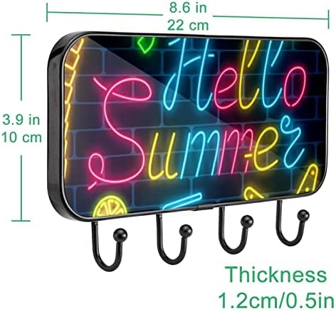 Ganchos de parede Guerotkr, ganchos pendurados, ganchos pegajosos para pendurar, olá, padrão de verão