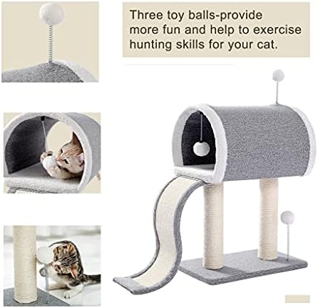 Wzhsdkl gatos árvores arranhando pós -escada torre condomínio tábua de tábua de tábua de brinquedo Cats house ninho com plataforma