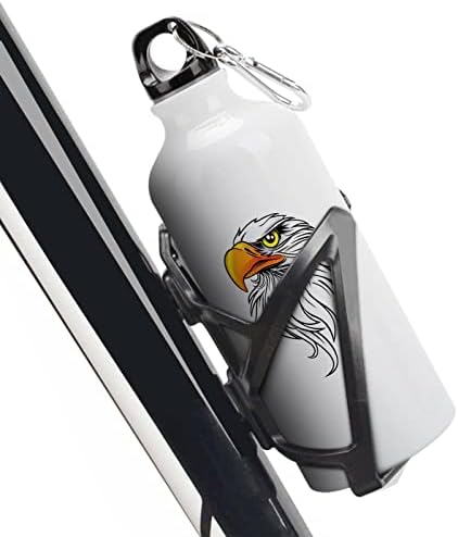 American Bald Eagle Aluminum Water Bottle Travel Caneca Provo de vazamentos de metal Sport Garrafs 600ml