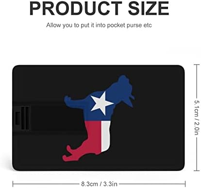 Bulldog francês TEXAS FAGN USB 2.0 FLASH-DRIVES Memory Stick Stick Credit Card Formulário