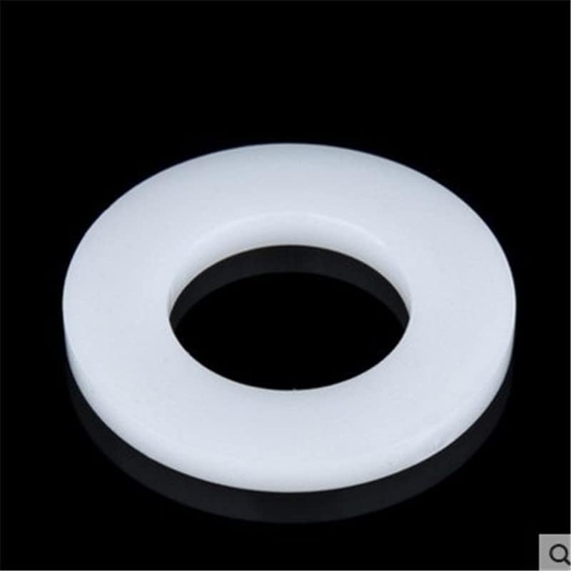 Lavadora de nylon de 100pcs brancos m2 m2.5 m3 m4 m5 m6 m8 arruela de nylon arruela plástica arruela plana arruela circular