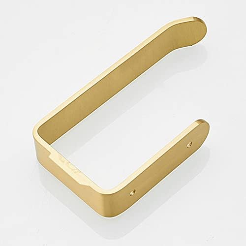 Jings Banheiro Papel de papel higiênico Gold escovado, suporte para papel higiênico de alumínio, suporte de tecido da cozinha do banheiro da montanha de parede, conjunto de hardware do banheiro