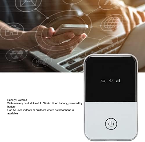 Hotspot 4G LTE WiFi, WiFi portátil 150 Mbps Velocidade de download com slot de cartão SIM, 10 dispositivos WiFi Connect Dispositivos