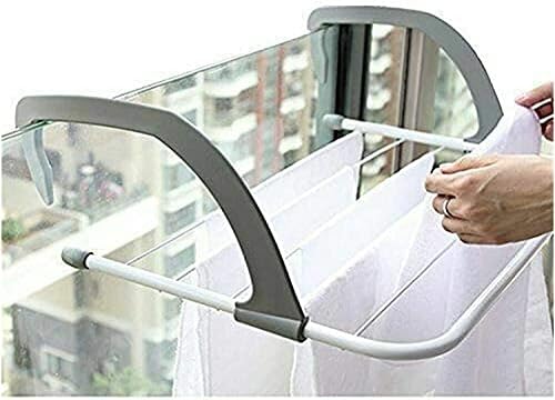 Zyhmw Roupas Airer 1pc Dobrar roupas de secagem ajustável Racks Airer Airer Bolcony Telescópica ， Airer dobrável