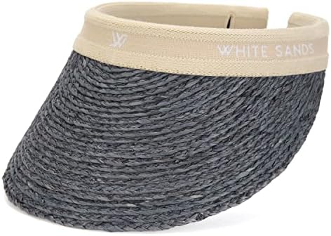 Raffia Sun Cap Visor Petra