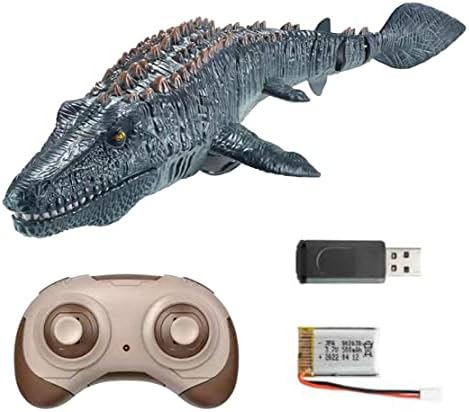 Delea Control Remote Mosasasaurus Toy, 2,4 GHz Robô de caminhada eletrônica recarregável Dinosaur, DMGYZU167GOJYD821