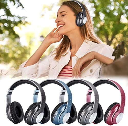 MoreSec Wireless Bluetooth Headphones sobre os fones de ouvido sem fio de hi-fi, fones de ouvido sem fio estéreo