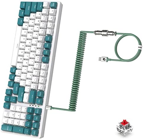 K3 Teclado de jogos mecânicos 98 chaves Optical Linear Red Red Chroma RGB Painel de metal retrô anti-Ghosting+TPU Extendeável Cable