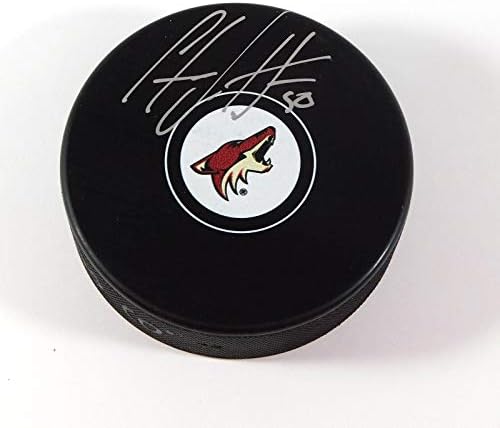 Antoine Vermette assinou o hóquei de hóquei da NHL de Hóquei coiotes Auto - Autografado NHL Pucks