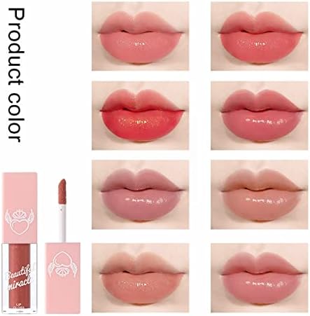 Espelho de água espelho brilho Lip Lip for Wemens Charming Girls Lip Film Nude Color Lip Gloss Ladies Lips Lip Makeup