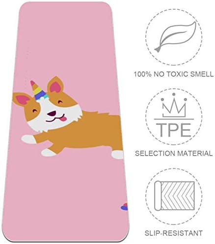 Siebzeh Puppy Pink Premium Premium grosso de ioga MAT ECO AMPLEMAS DE RORBO