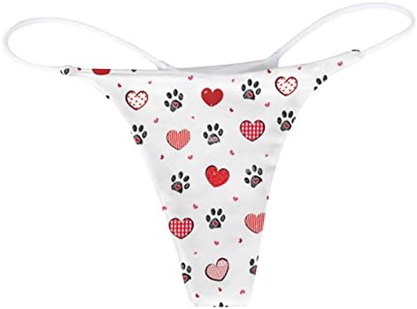 IIUS Sexy Valentines G-String Thongs Mulheres Mulheres Sexo Naughty Locatário Lares Trechas Trechas T-Back Sobwwear Lips Prind Briefs Tangas