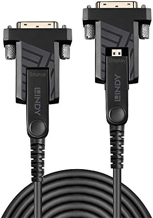 Lindy 50m Hybrid Micro-HDMI 2.0 18g de cabo com conectores HDMI e DVI destacáveis