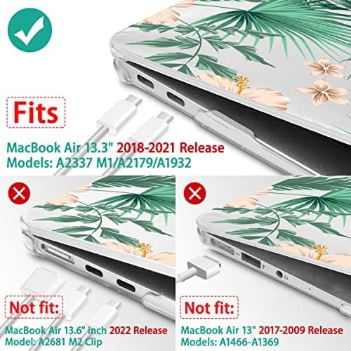 May Chen Compatível com MacBook Air 13 polegadas Release 2021 2020 2019 2018, Casa de concha dura de plástico para MacBook Air