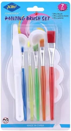 Candy Color 7 Conjuntos de Plástico Pen aquarela Pen de arte infantil Brush Craft Art Team com túnel Muddy Mold