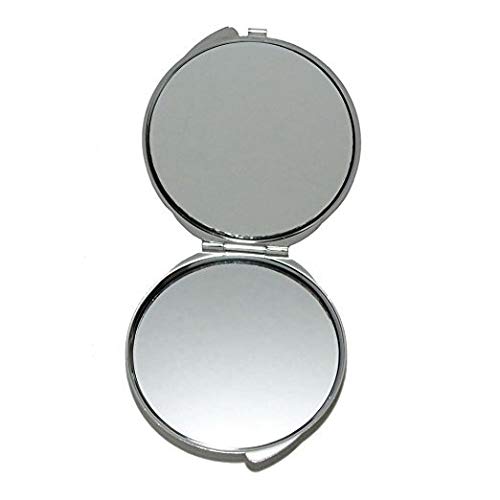 Espelho, espelho de maquiagem, espelho de bolso quente de lobo animal, ampliação de 1 x 2x