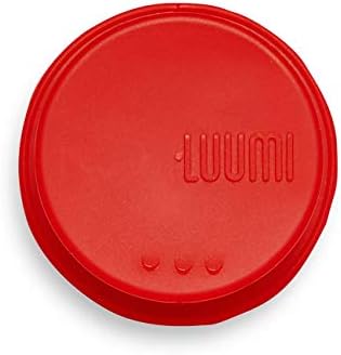 Tampa de sipper não plástica Luumi - tampa de silicone reutilizável de platina - microondas, forno, freezer e lava -louças