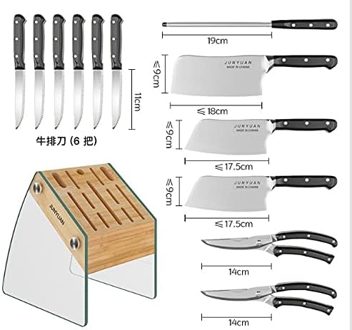 Dshgdjf Bloco de faca transparente sem facas, organizador de faca de cozinha Stand Stand Durable Knife Dock Rack