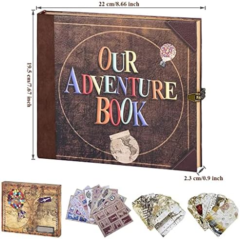 Álbum de memória BMKIW DIY VIAGEM PHOOTION Journal Adventure Book para Office Viajante