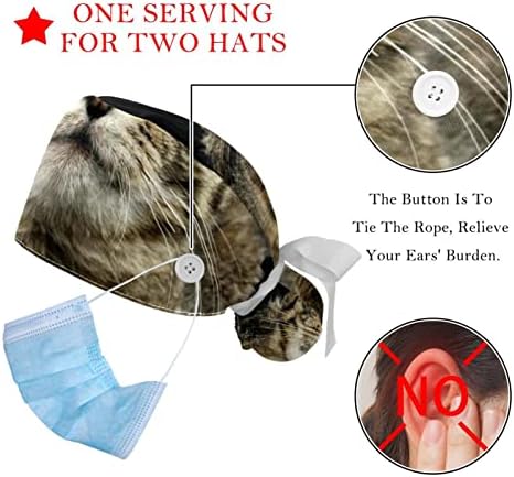 HomedecorZone Working Cap with Button for Man & Women, 6 PCS Chapéus canadenses sem pêlos