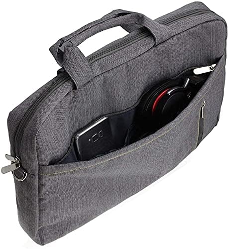 Navitech Grey Grey Sleek Water Resistente a laptop Bag - Compatível com Toposh PC Laptop Mini Notebook 10,1 polegadas